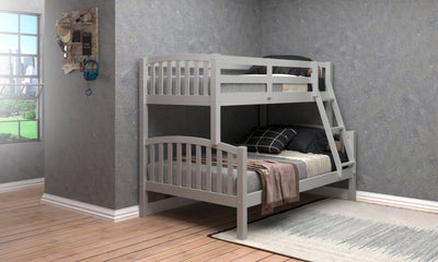 Wooden Triple Bunk Bed Grey